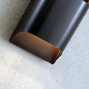 Curved Brass Sconce