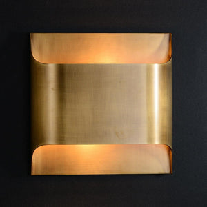 Curved Brass Sconce