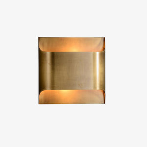 Curved Brass Sconce