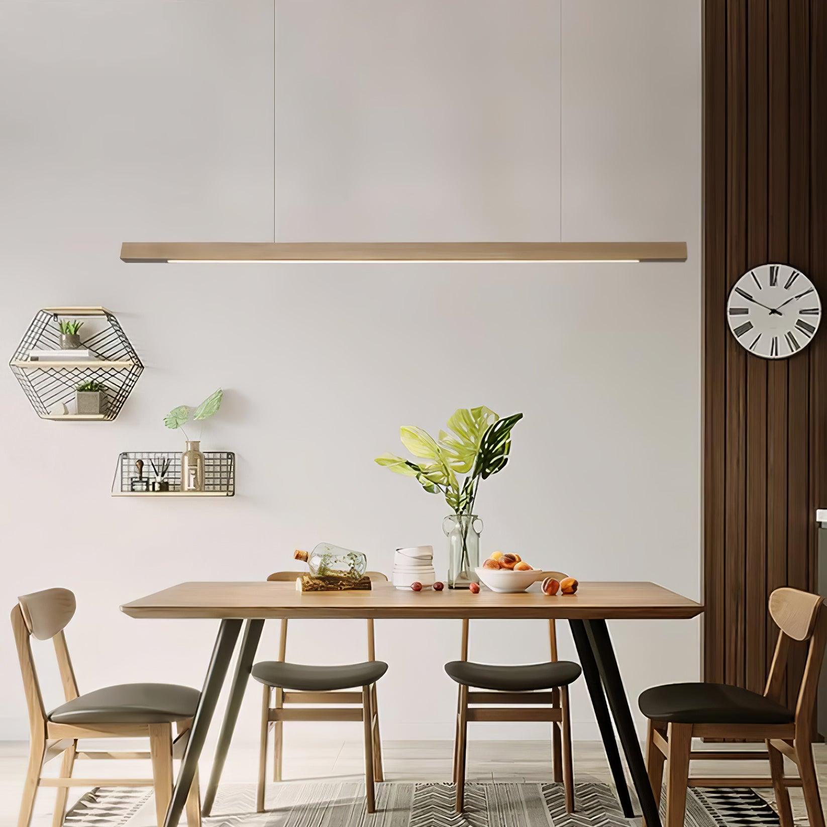 Linear Timber Pendant