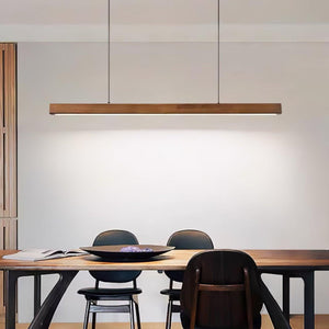 Linear Timber Pendant
