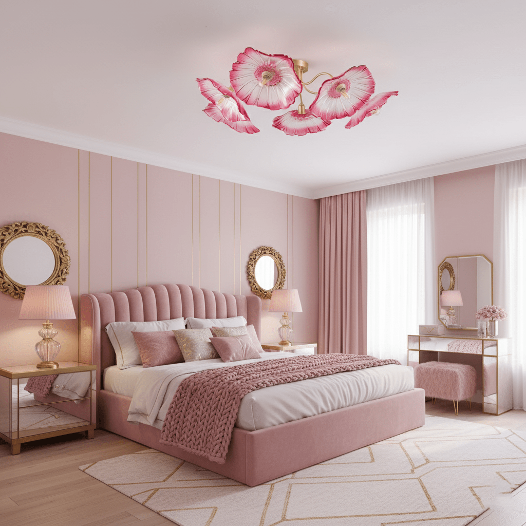 Lotus Bloom Ceiling Light