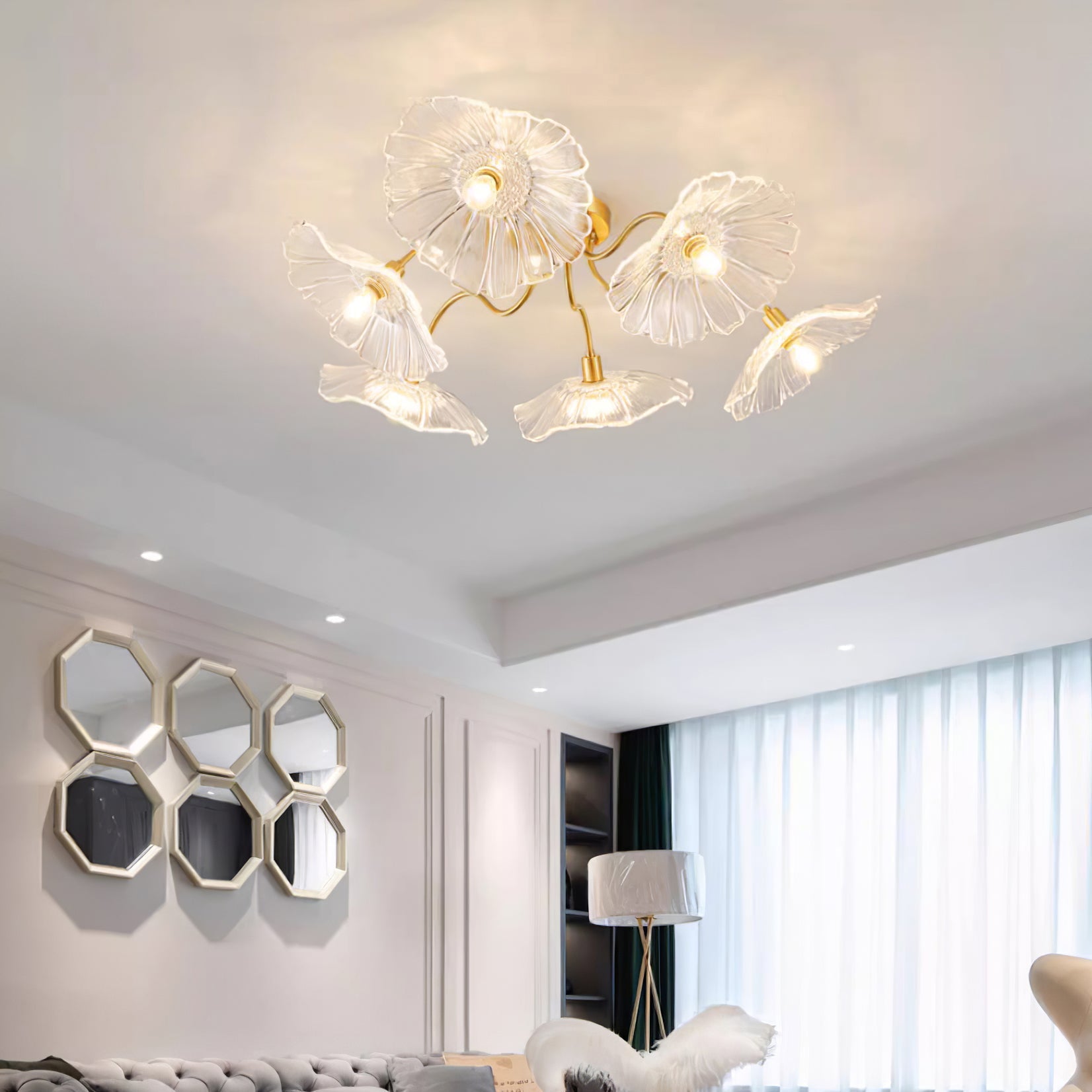 Lotus Bloom Ceiling Light