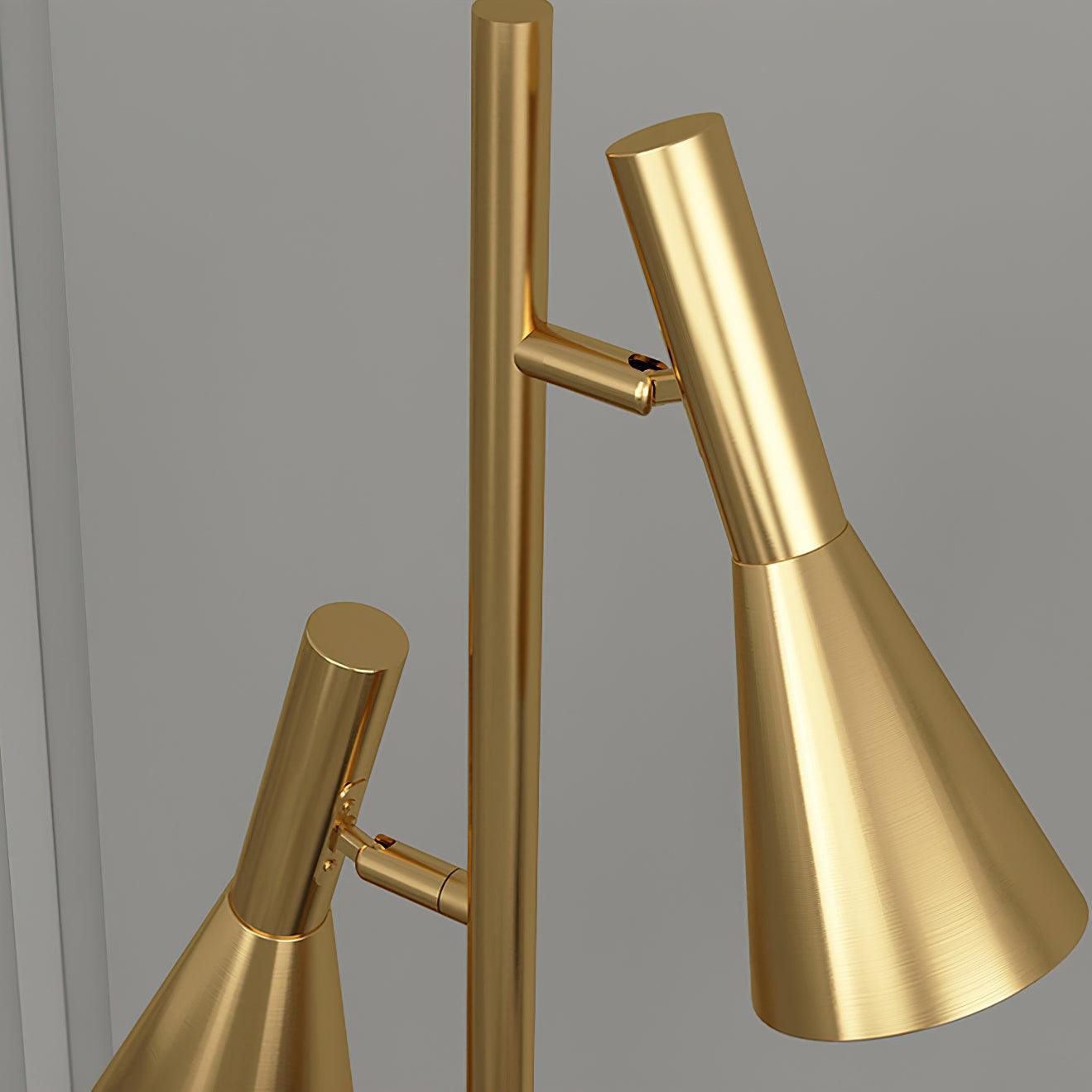 Twin Cone Marble Lamp