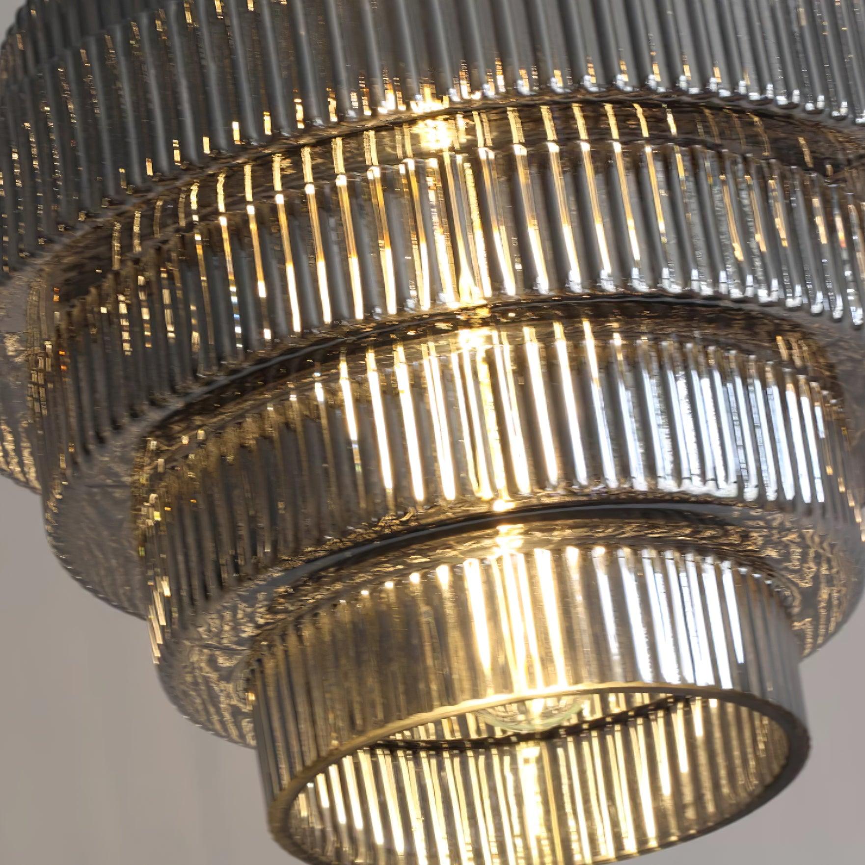 Tiered Ribbed Pendant