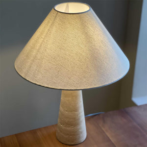 Travertine Cone Lamp