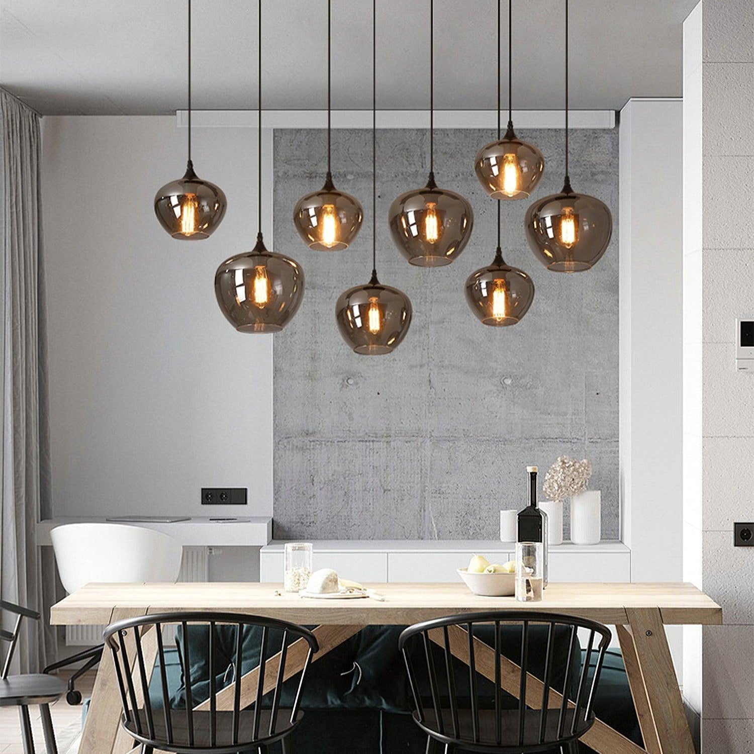Smokey Glass Pendant