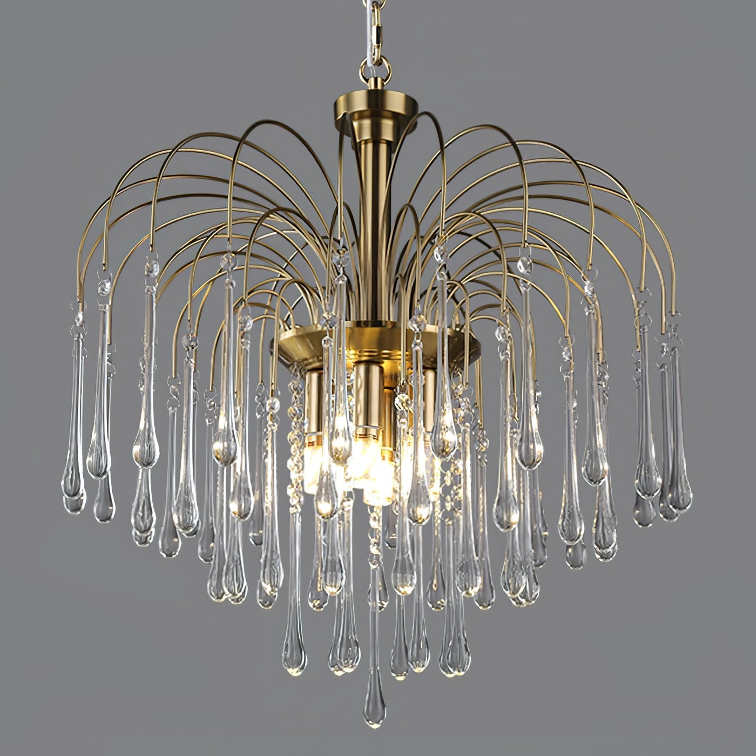 Cascade Glass Chandelier