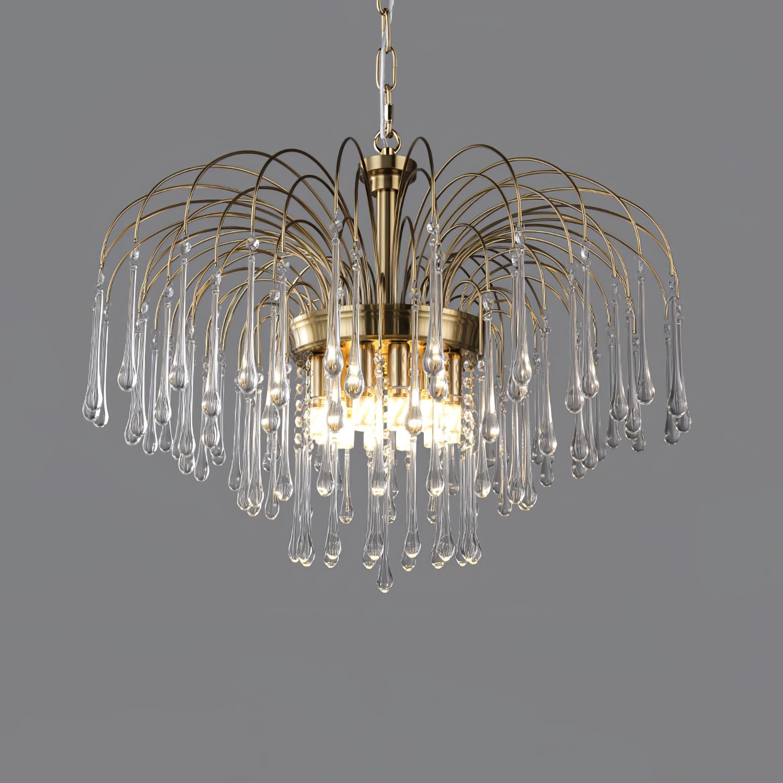 Cascade Glass Chandelier