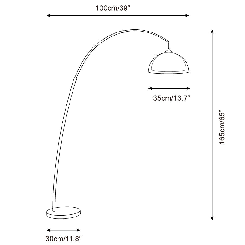 Sculptural Arc Floor Lamp