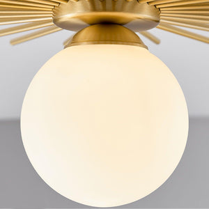 Brass Starburst Flush