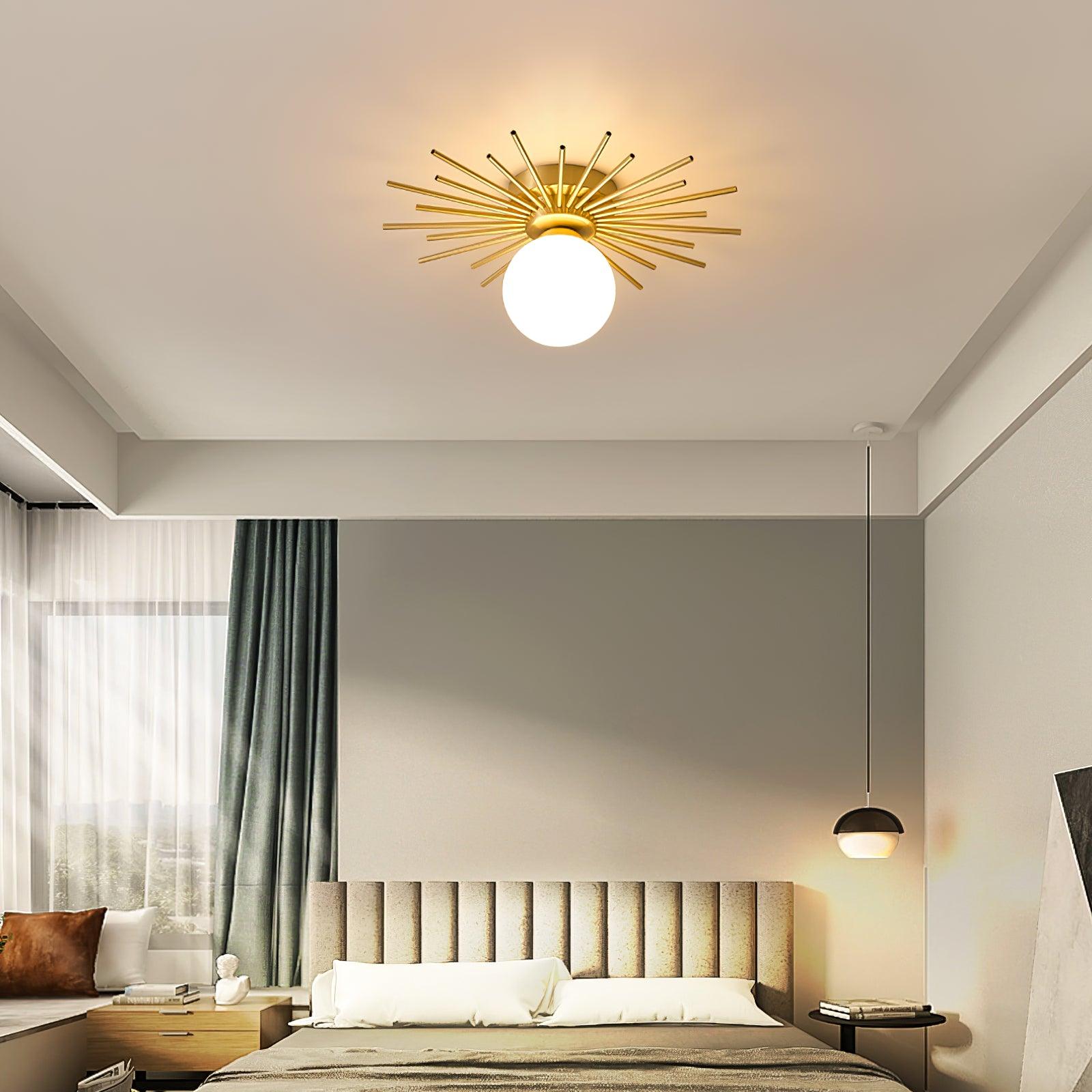 Brass Starburst Flush