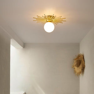 Brass Starburst Flush
