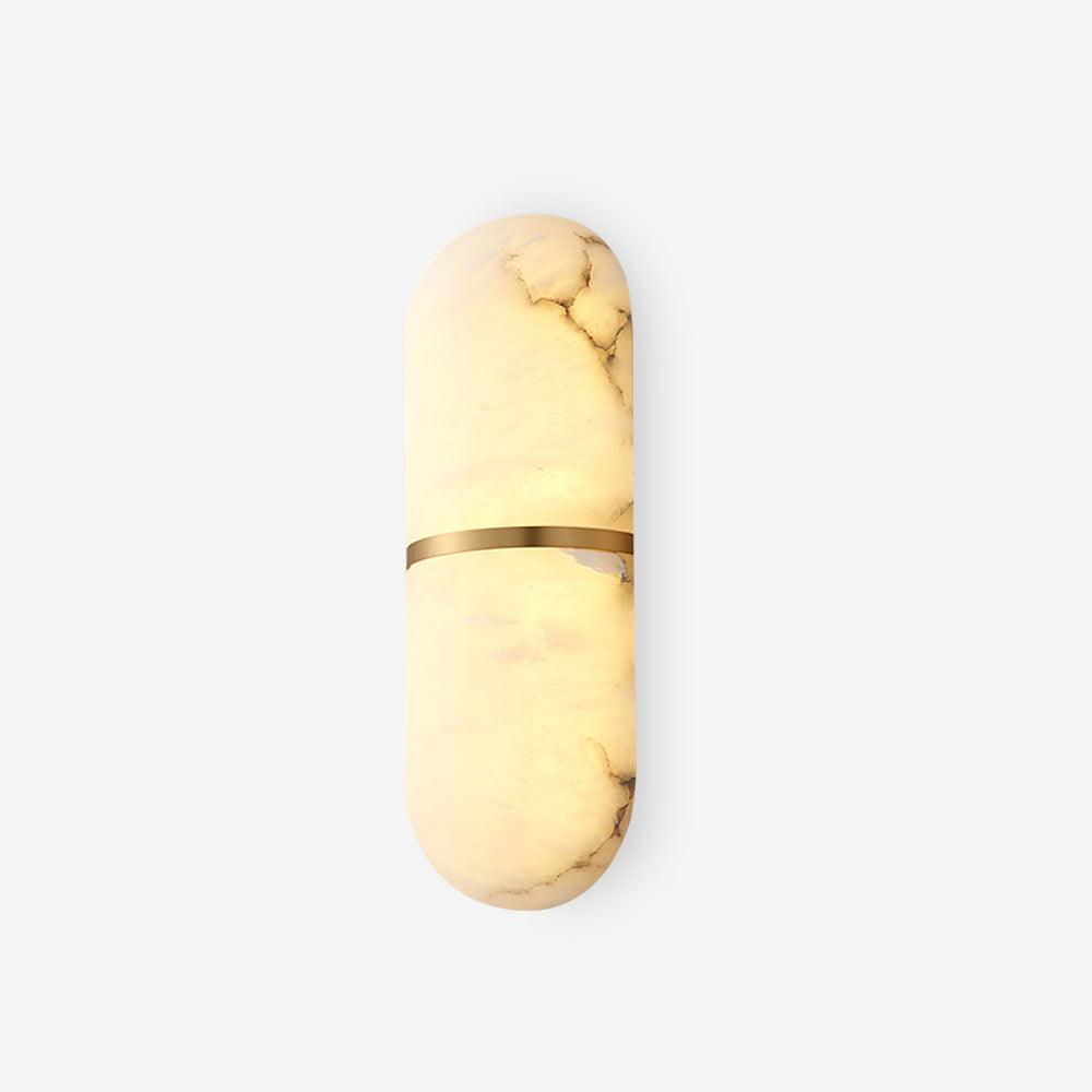 Alabaster Capsule Sconce