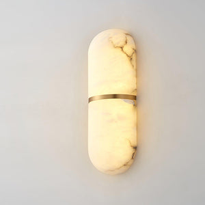 Alabaster Capsule Sconce