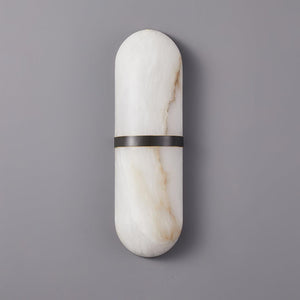 Alabaster Capsule Sconce