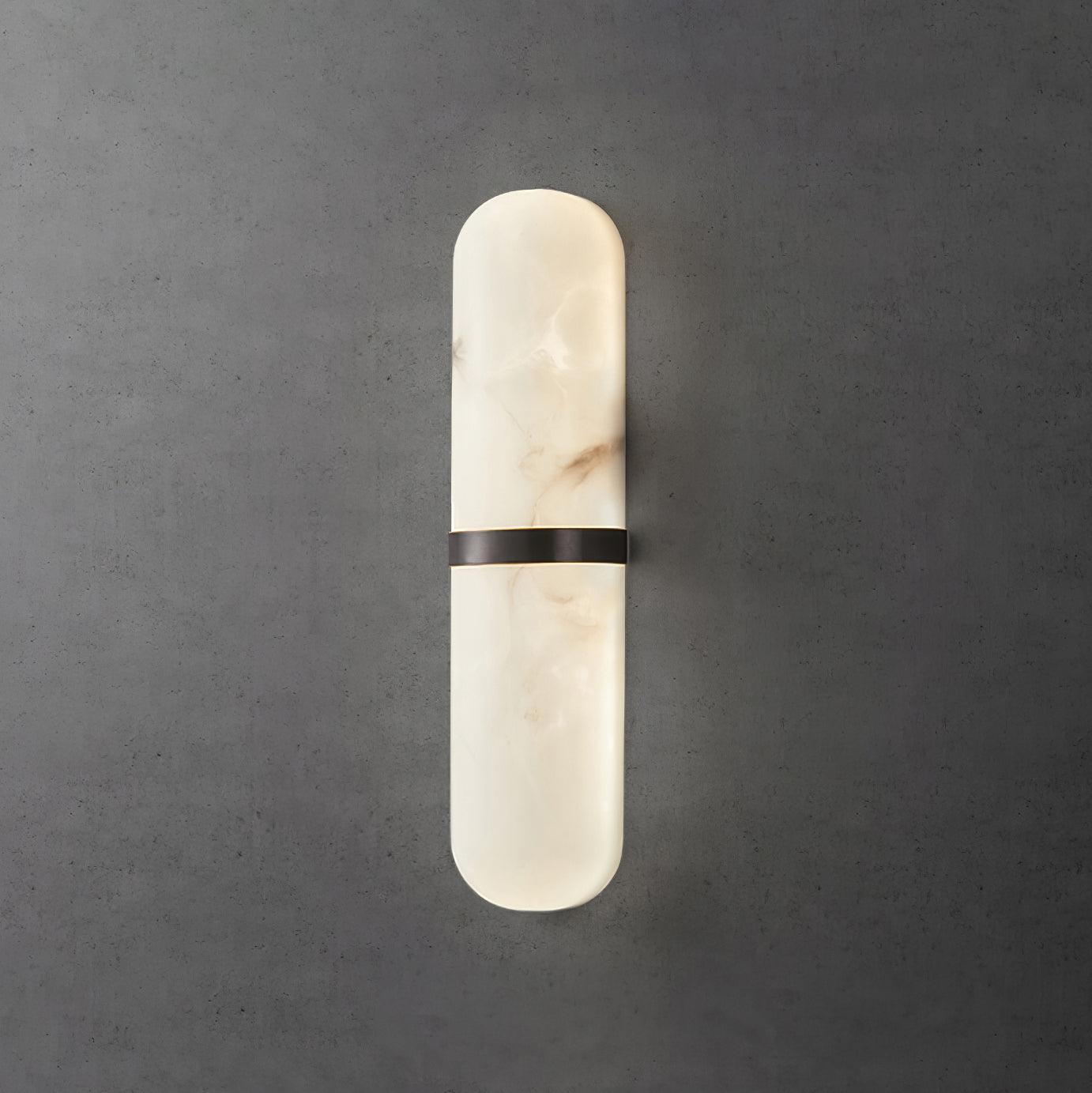 Alabaster Capsule Sconce