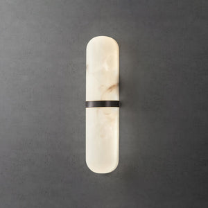Alabaster Capsule Sconce