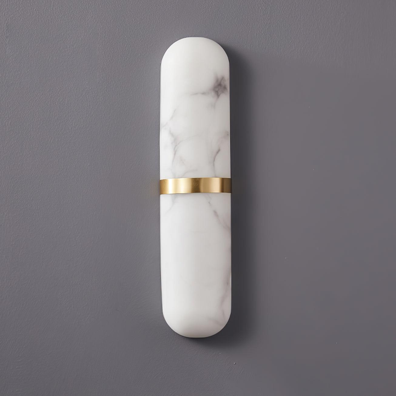 Alabaster Capsule Sconce