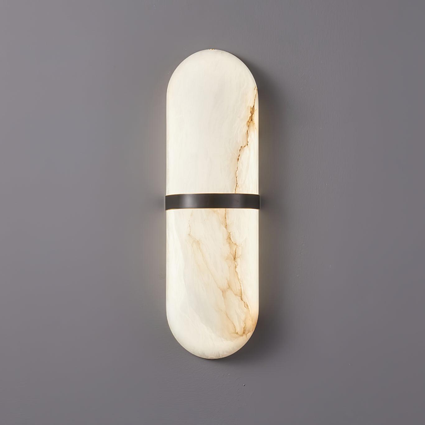 Alabaster Capsule Sconce