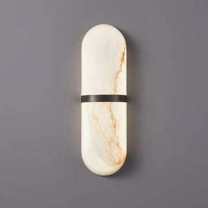 Alabaster Capsule Sconce