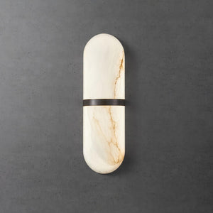 Alabaster Capsule Sconce