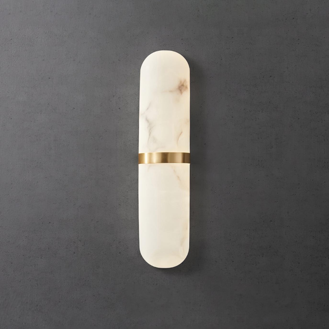 Alabaster Capsule Sconce