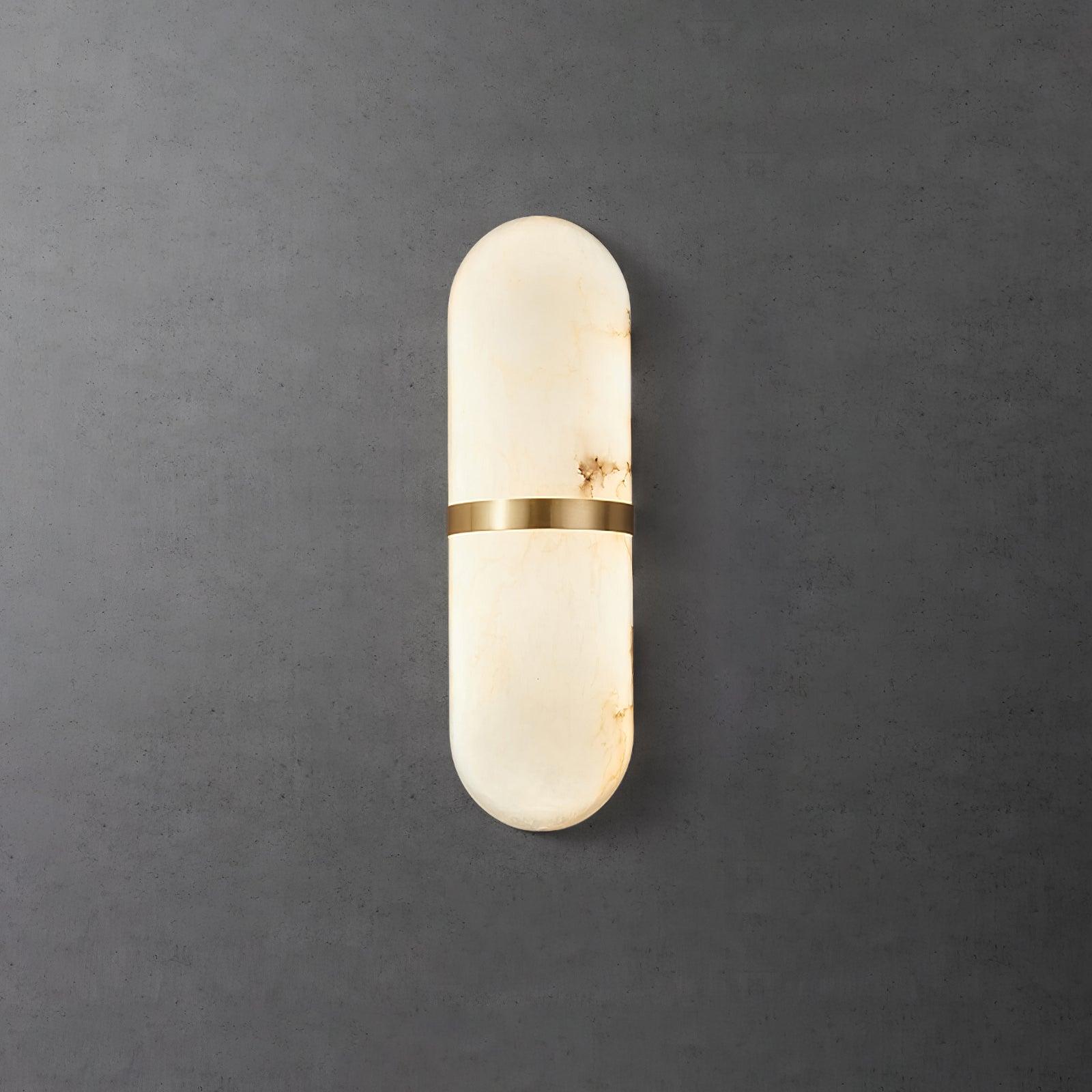 Alabaster Capsule Sconce