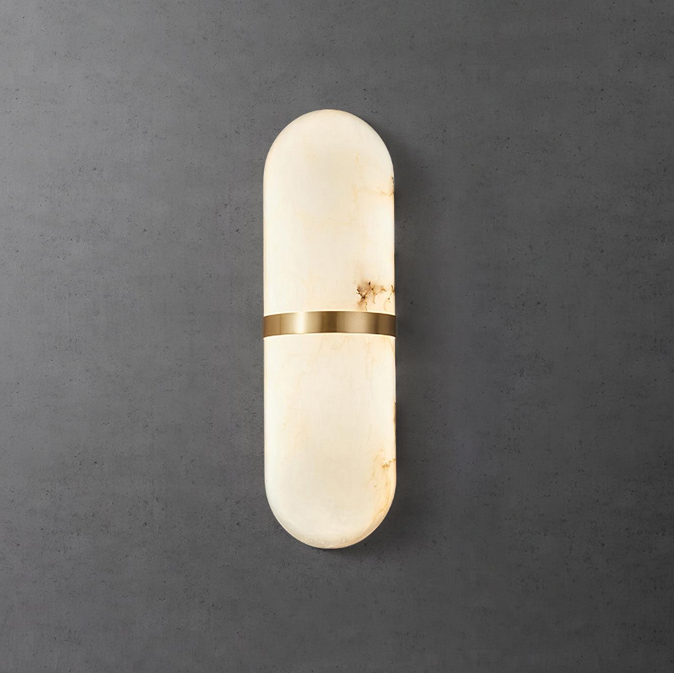 Alabaster Capsule Sconce