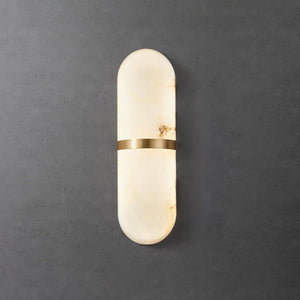 Alabaster Capsule Sconce