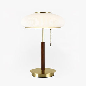 Fluted Glass Table Lamp