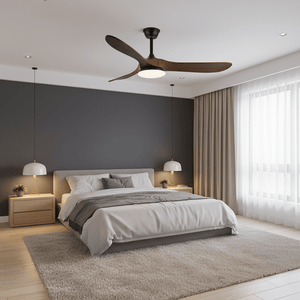 Curved Wood Fan Light