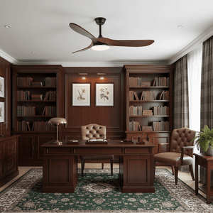 Curved Wood Fan Light