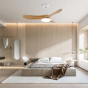 Curved Wood Fan Light
