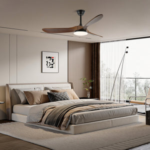 Curved Wood Fan Light