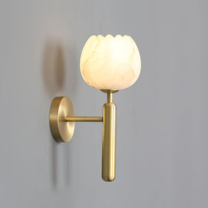 Alabaster Petal Sconce