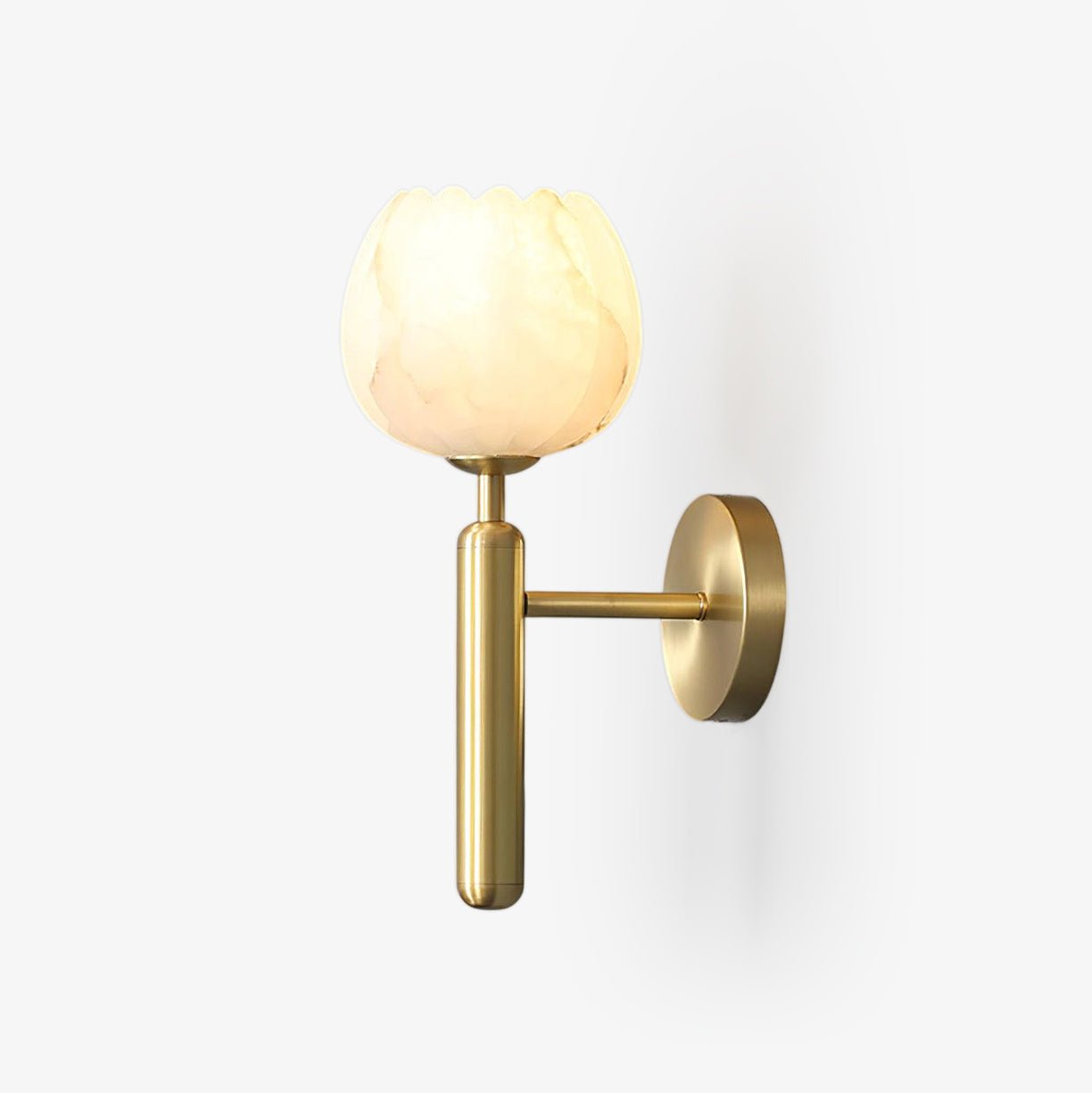 Alabaster Petal Sconce