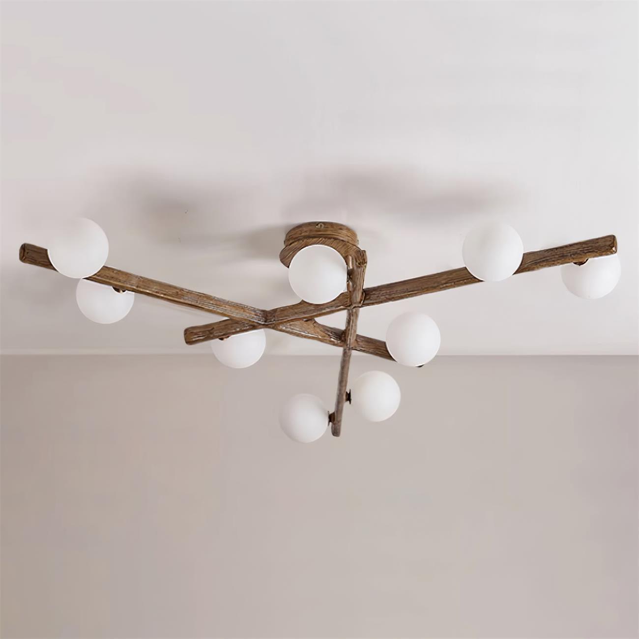 Branching Orb Chandelier