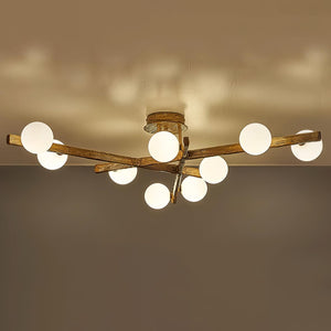 Branching Orb Chandelier