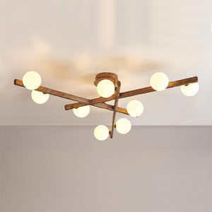 Branching Orb Chandelier