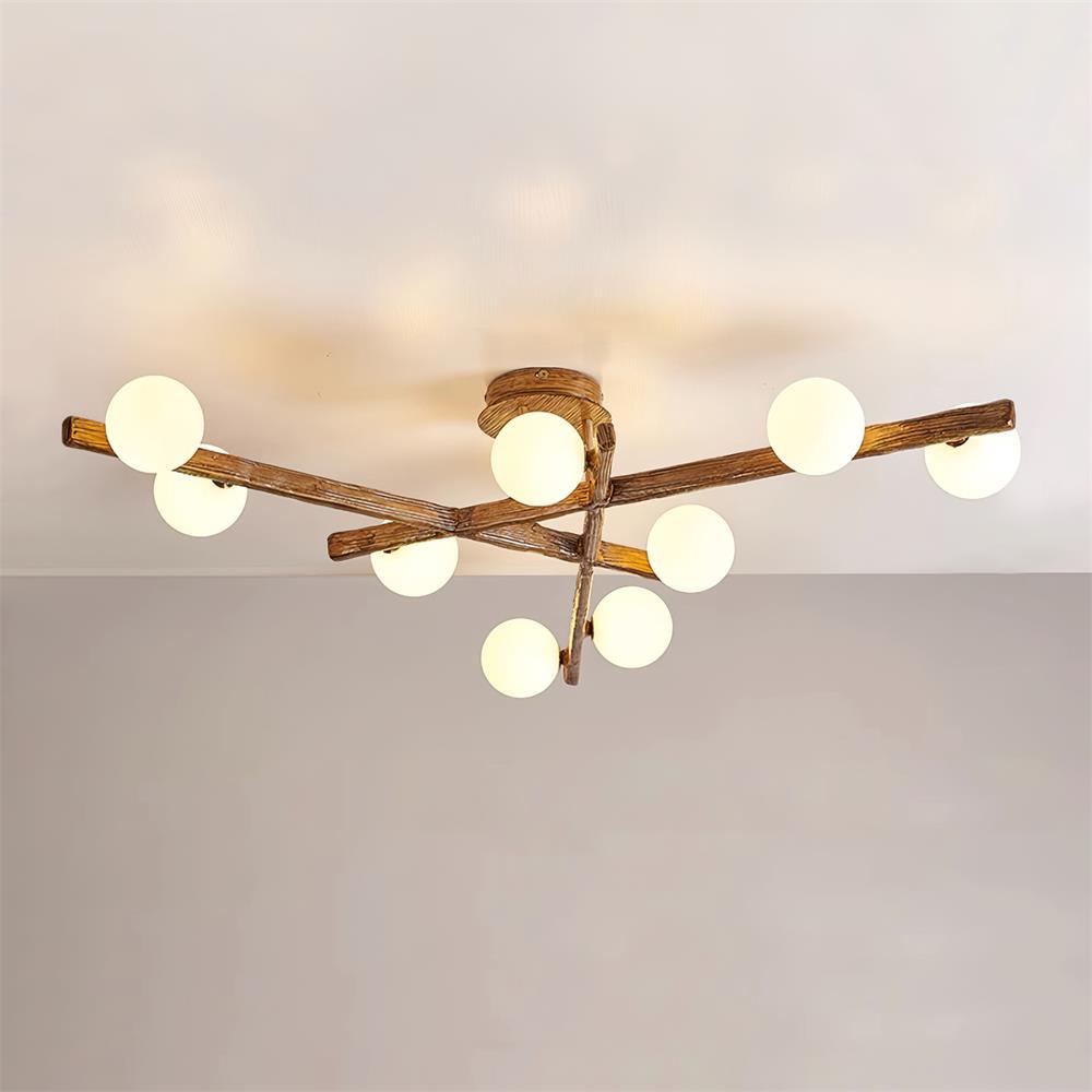 Branching Orb Chandelier