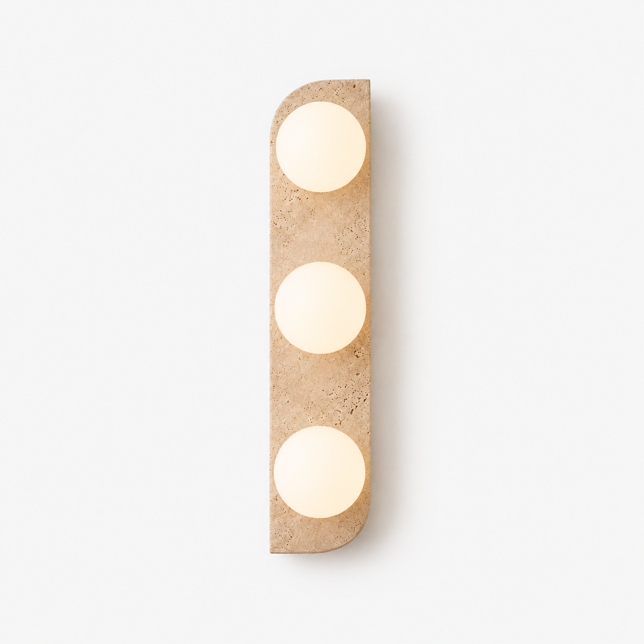 Travertine Globe Wall Sconce