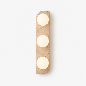 Travertine Globe Wall Sconce