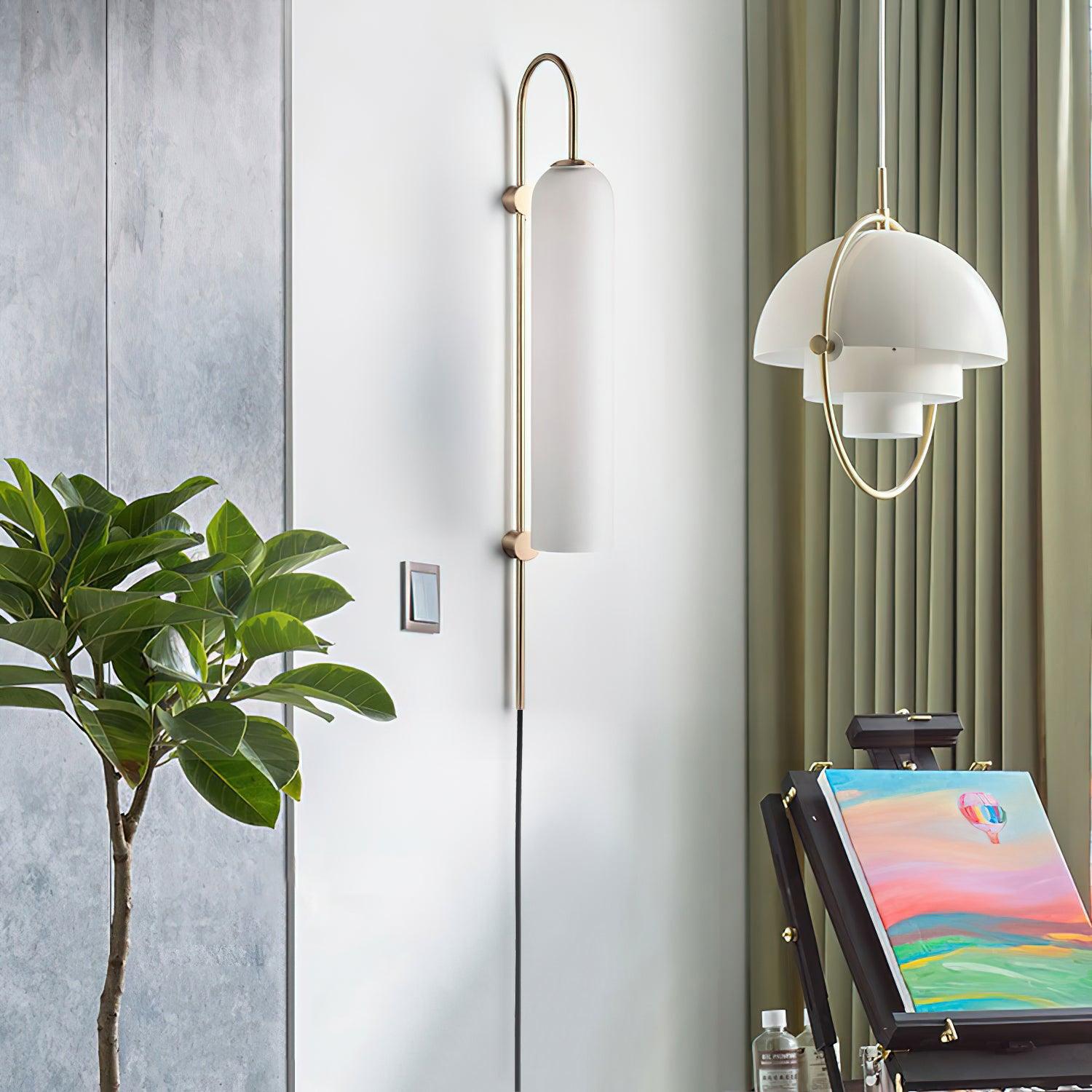 Arched Glass Wall Sconce