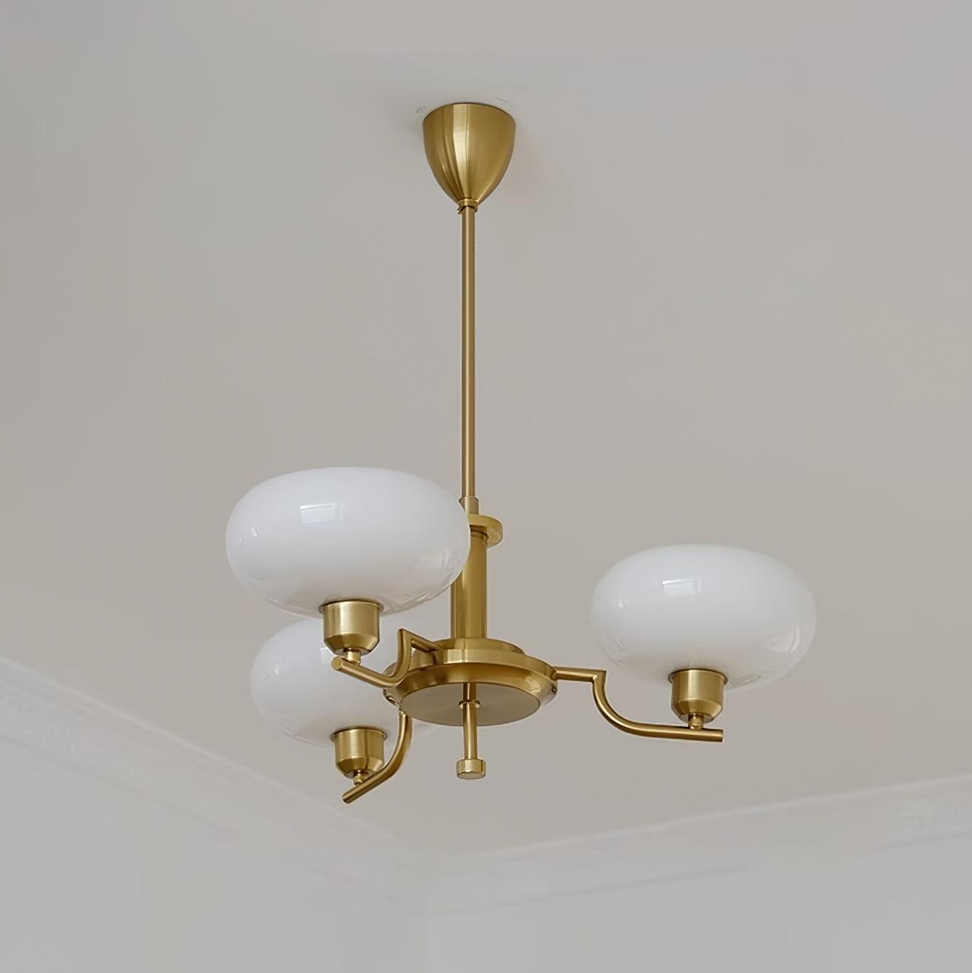 Multi-Arm Glass Chandelier