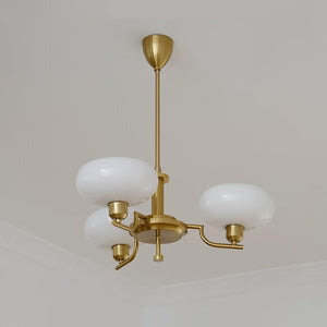 Multi-Arm Glass Chandelier