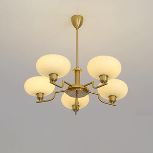 Multi-Arm Glass Chandelier