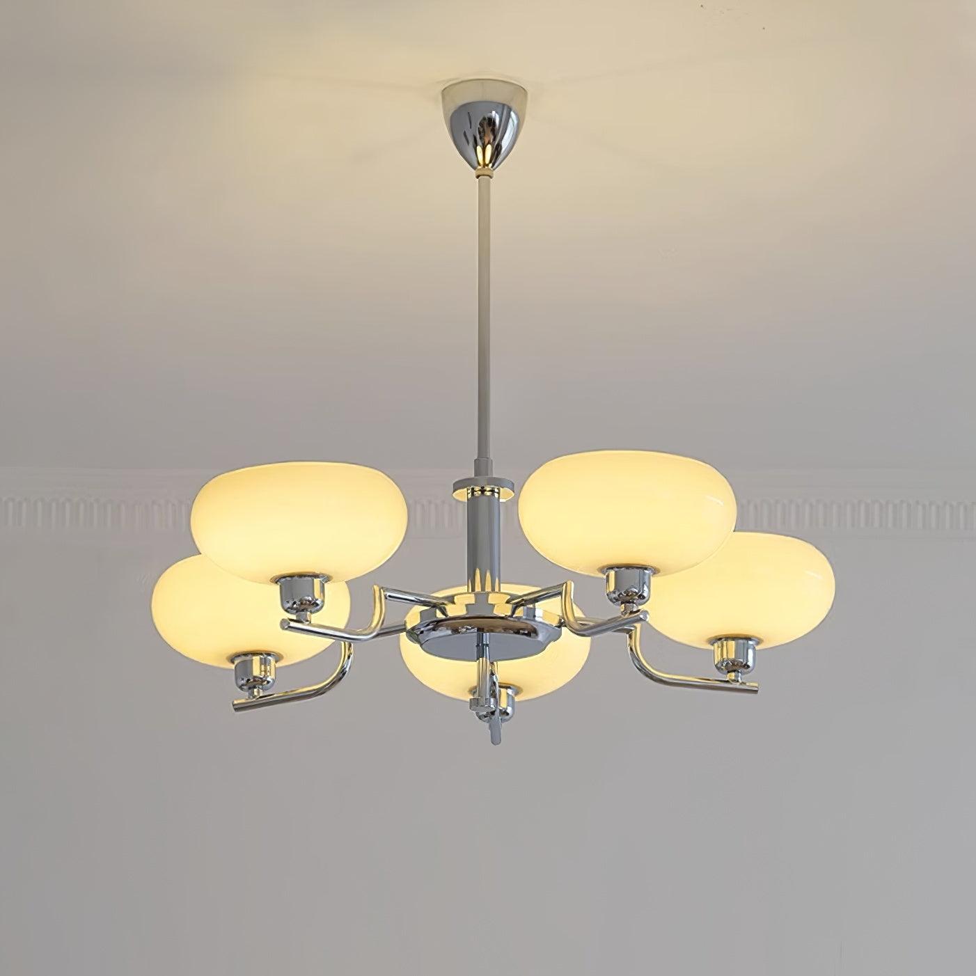 Multi-Arm Glass Chandelier