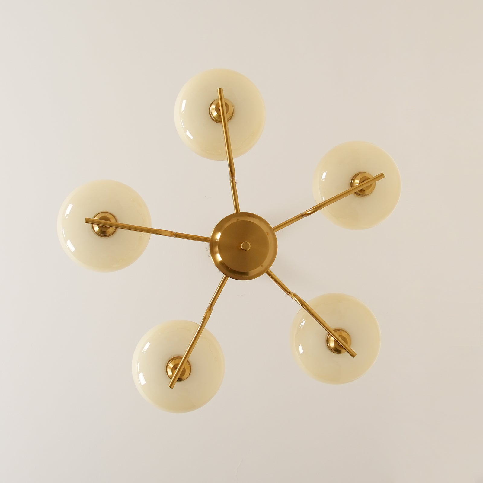 Multi-Arm Glass Chandelier