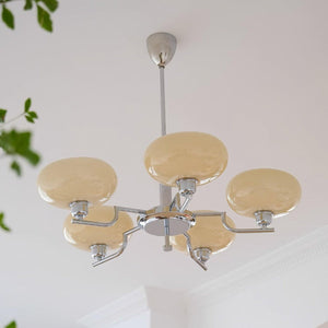 Multi-Arm Glass Chandelier